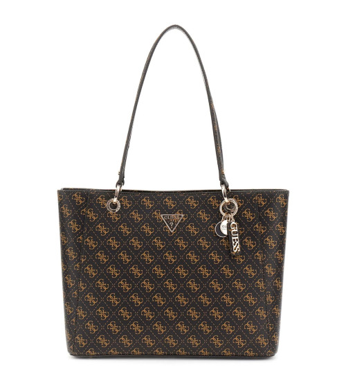 **Meta Title:** Buy GUESS Noelle II Tote - Elegant Brown Logo